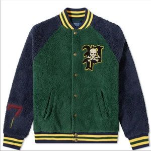 Men’s Polo Ralph Lauren Fleece Varsity Jacket Skeleton